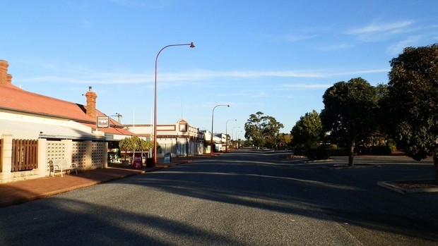 Rue dans Brookton en Australie