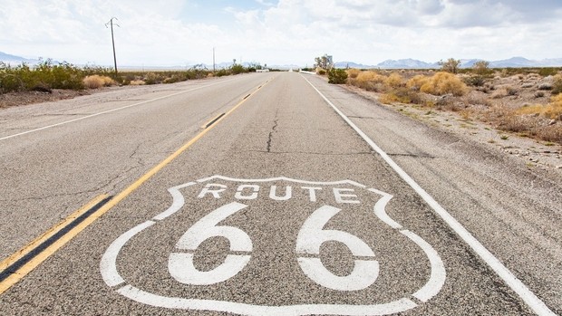 La route 66 aux Etats-Unis