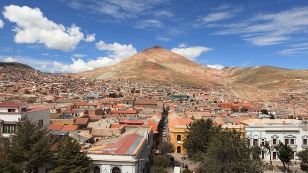 Vue de la ville de Potosi en Bolivie