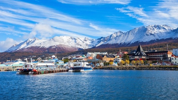 ushuaia, vue sur le port