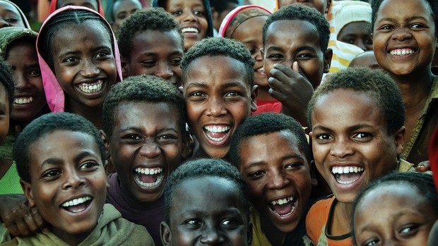 Enfants Awra Amba en Ethiopie