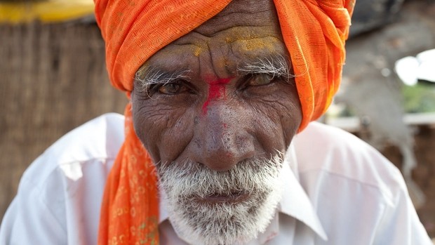 La couleur Orange est la couleur de l'hindouisme en Inde