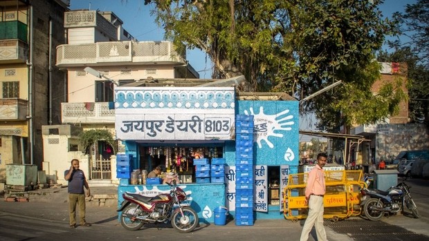 Stand de streetfood en Inde