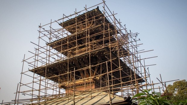 Travaux au Népal après le séisme