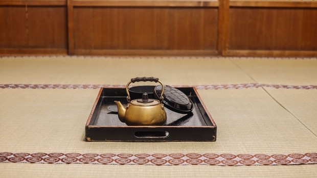 Thé dans un temple japonais