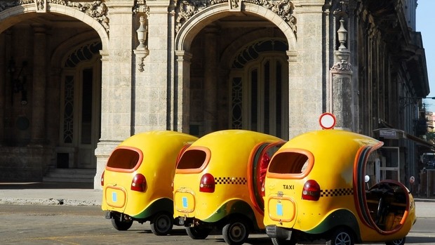 Coco taxi à Cuba