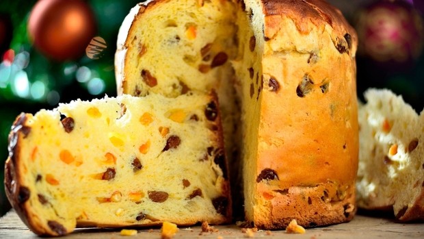 Panettone à Noël en Italie