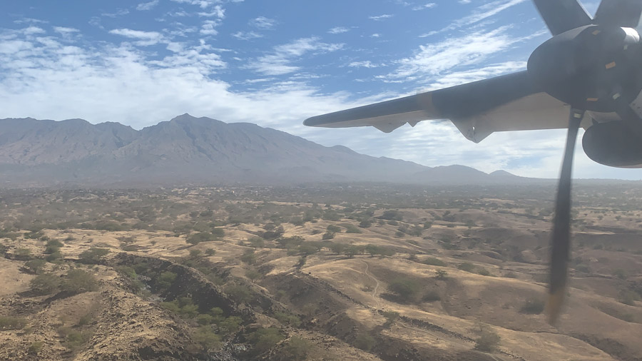 Avion pour rejoindre des îles au Cap-Vert