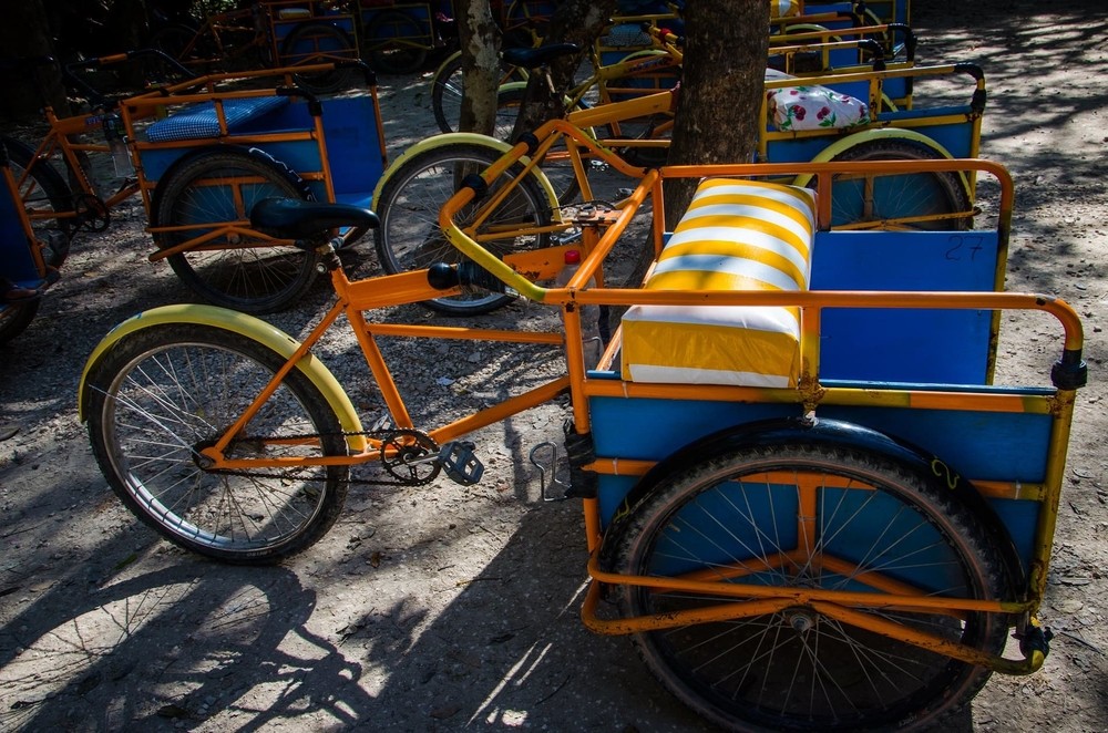 Vélo à Coba au Mexique
