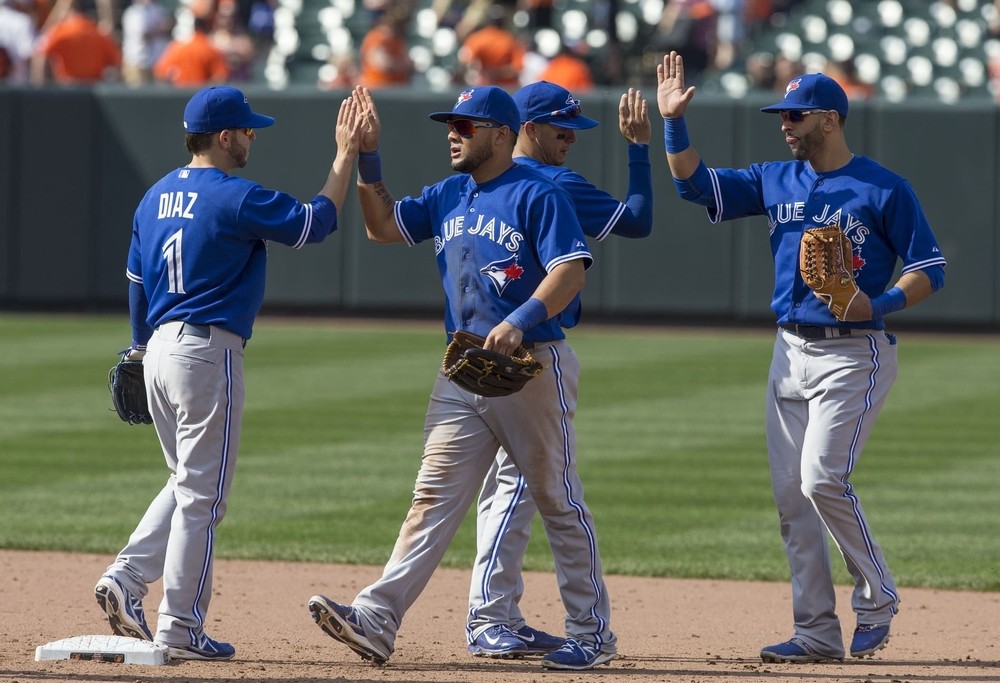 Joueurs des Blue Jays à Toronto