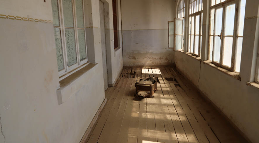 Intérieur d'une maison à Kolmanskop