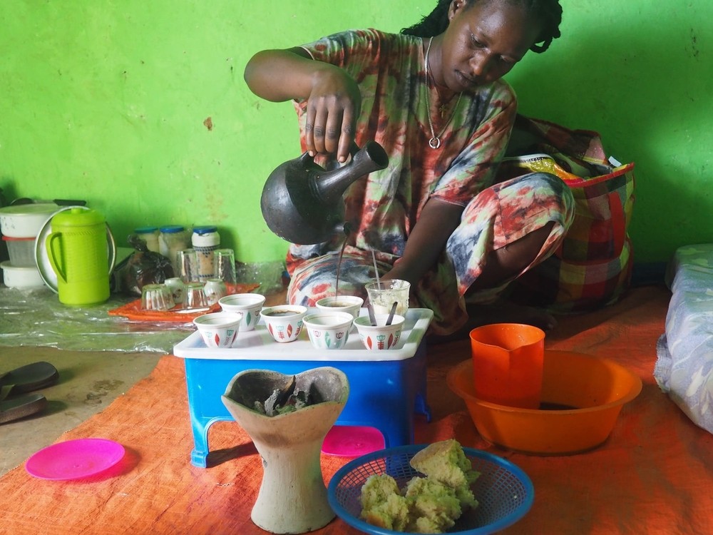 Cérémonie du café en Ethiopie
