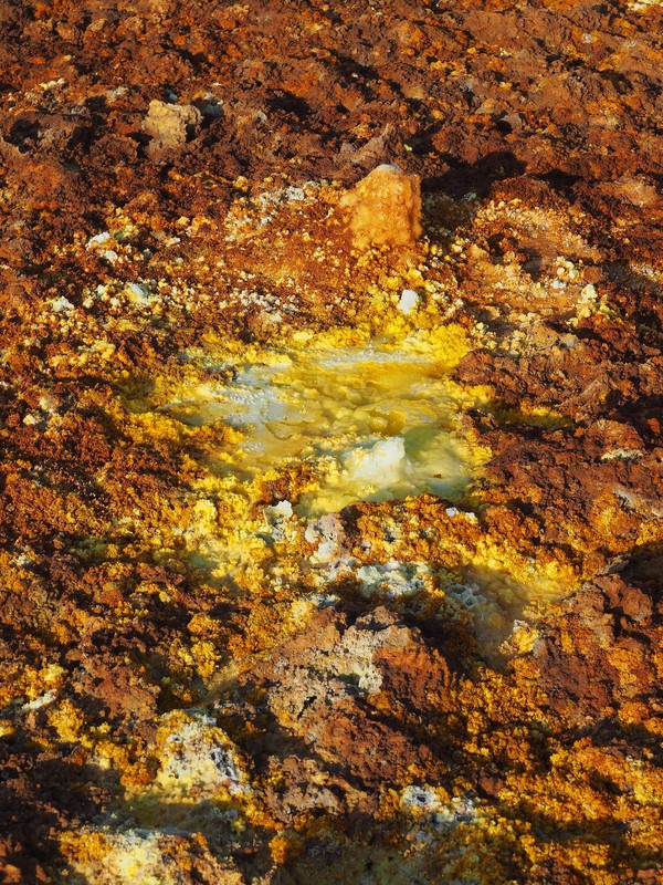 Sol du Dallol en Ethiopie