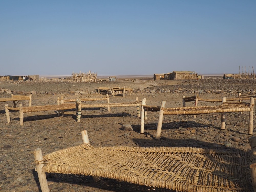 Campement Ahmedila dans le Danakil en Ethiopie