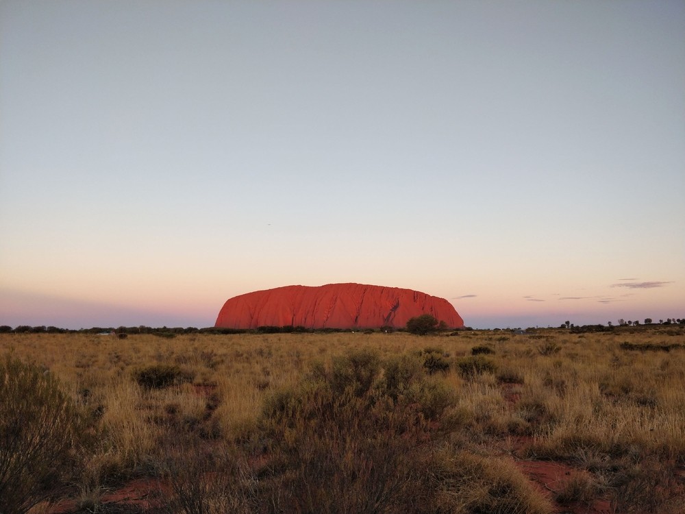 Uluru coucher du soleil
