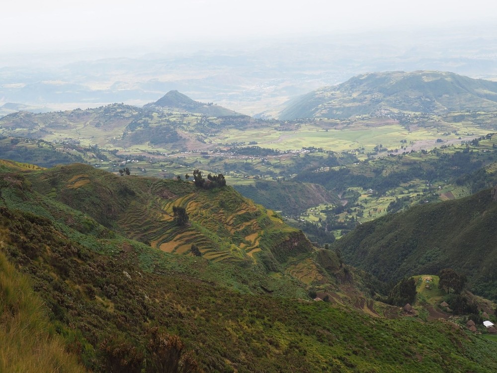 Vue sur la vallée de Guassa en Ethiopie
