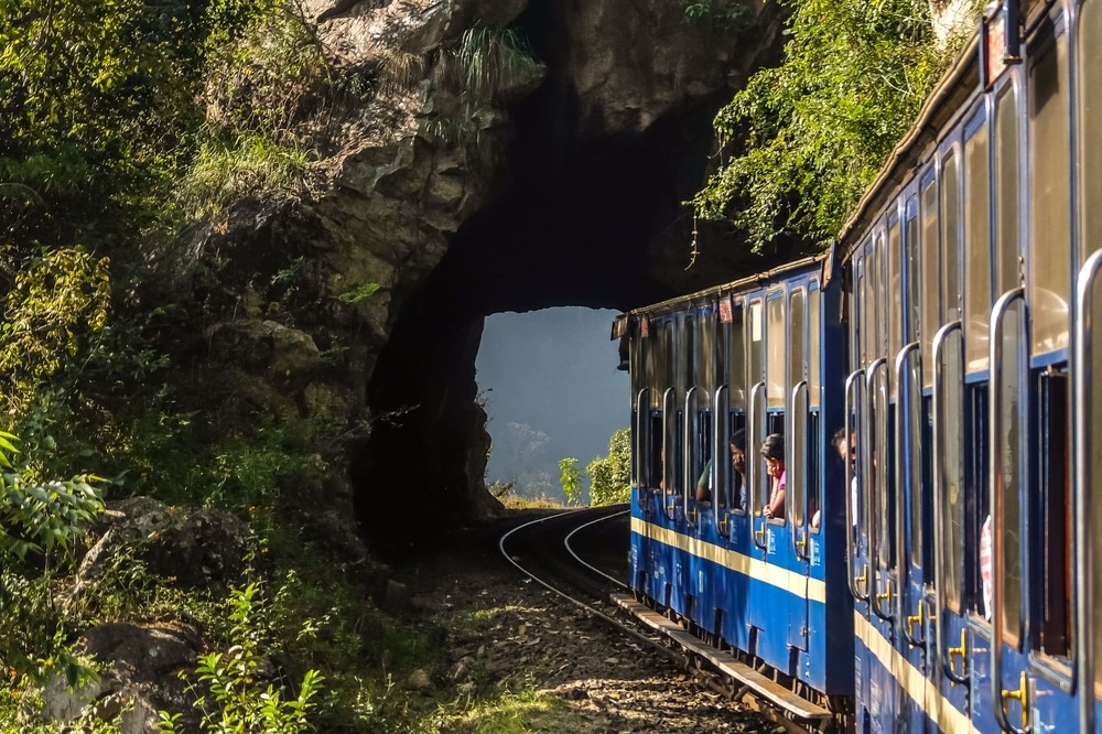 Montain railway in India