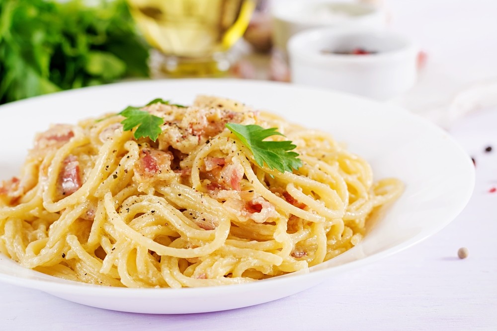 homemade carbonara