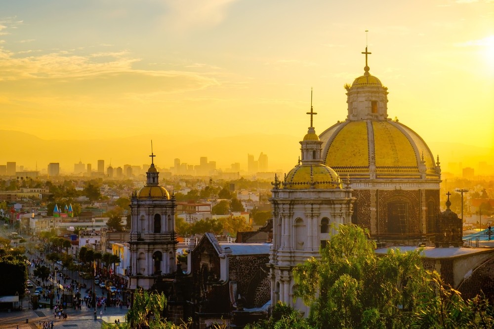 View of a church in Mexico