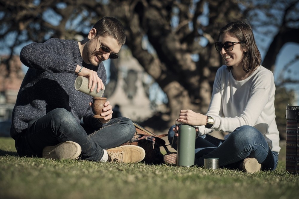 couple enjoying mate