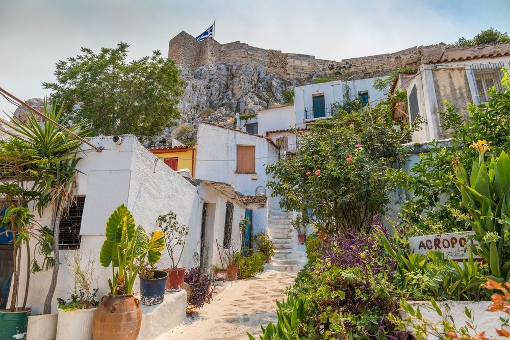 Quartier d'Anafiotika à Athènes